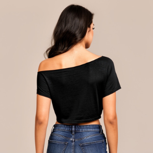 🖤 Off-Duty Crush Crop – Oversized & Unbothered