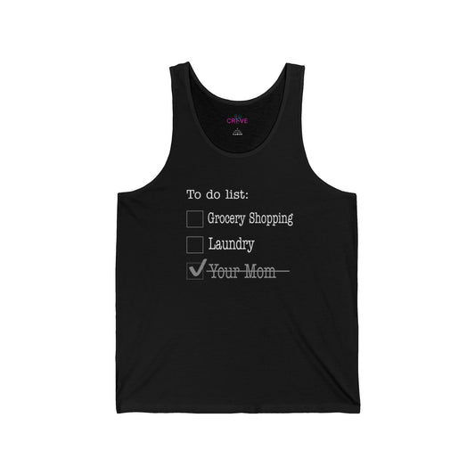 Camiseta sin mangas con To-Do List – Modo fiesta - Tu mamá
