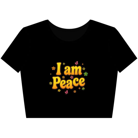 I'm Peace - Top corto - Camisa retro a juego con estilo, estilo años 70, camisa para parejas