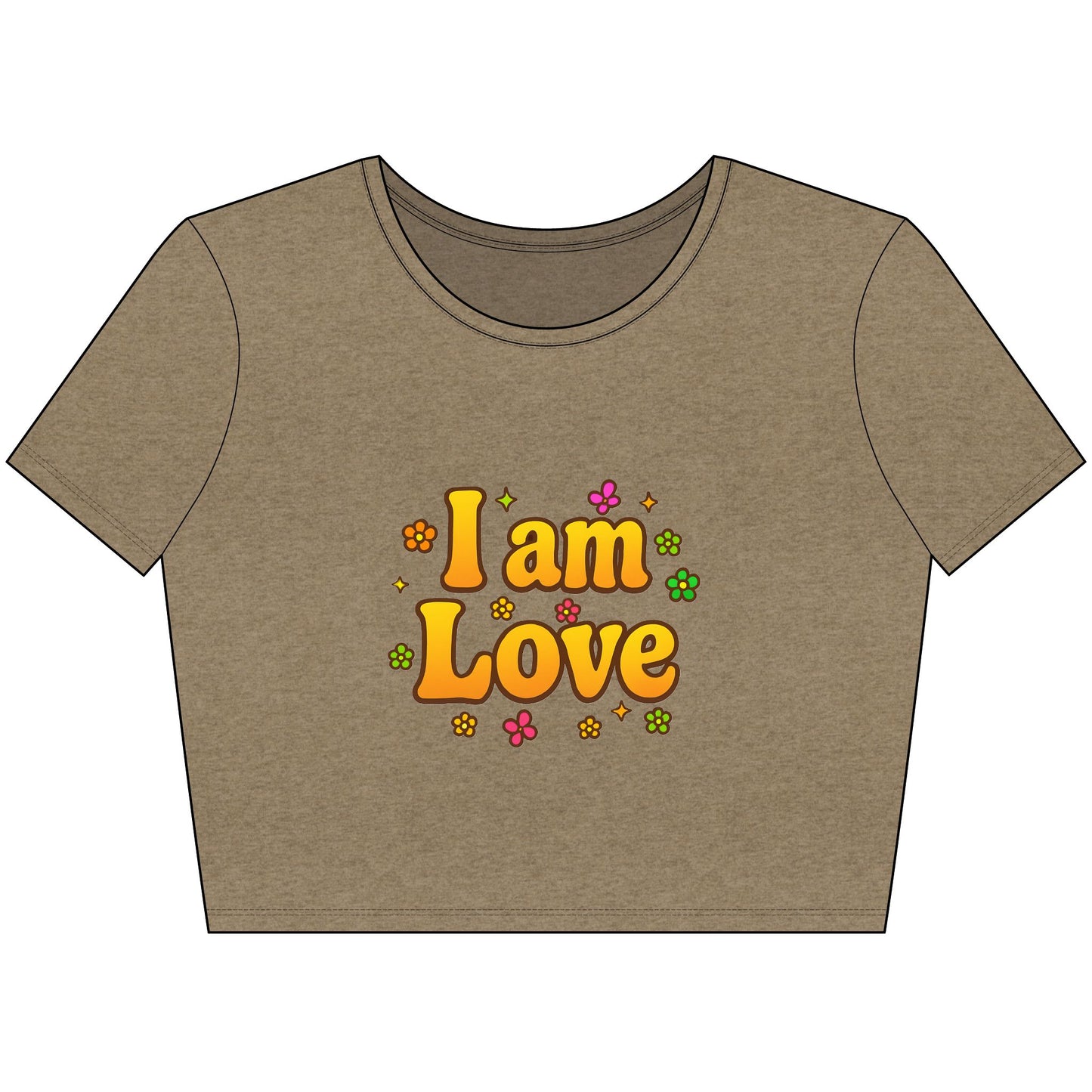 I'm Love - Top corto - Camisa retro a juego con estilo, estilo años 70, camisa para parejas
