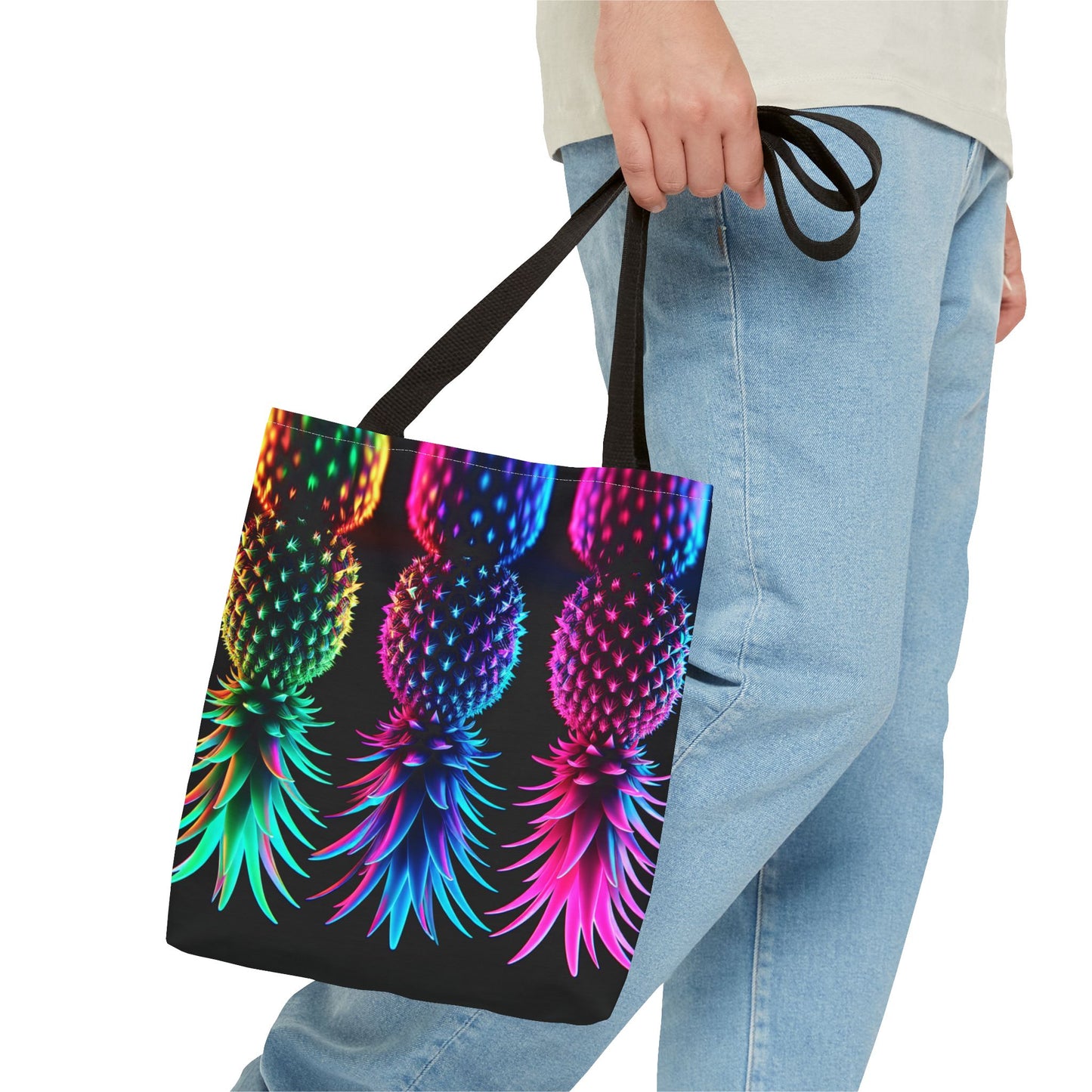⚡ Tote Bag – Neon After Dark 🍍⚡