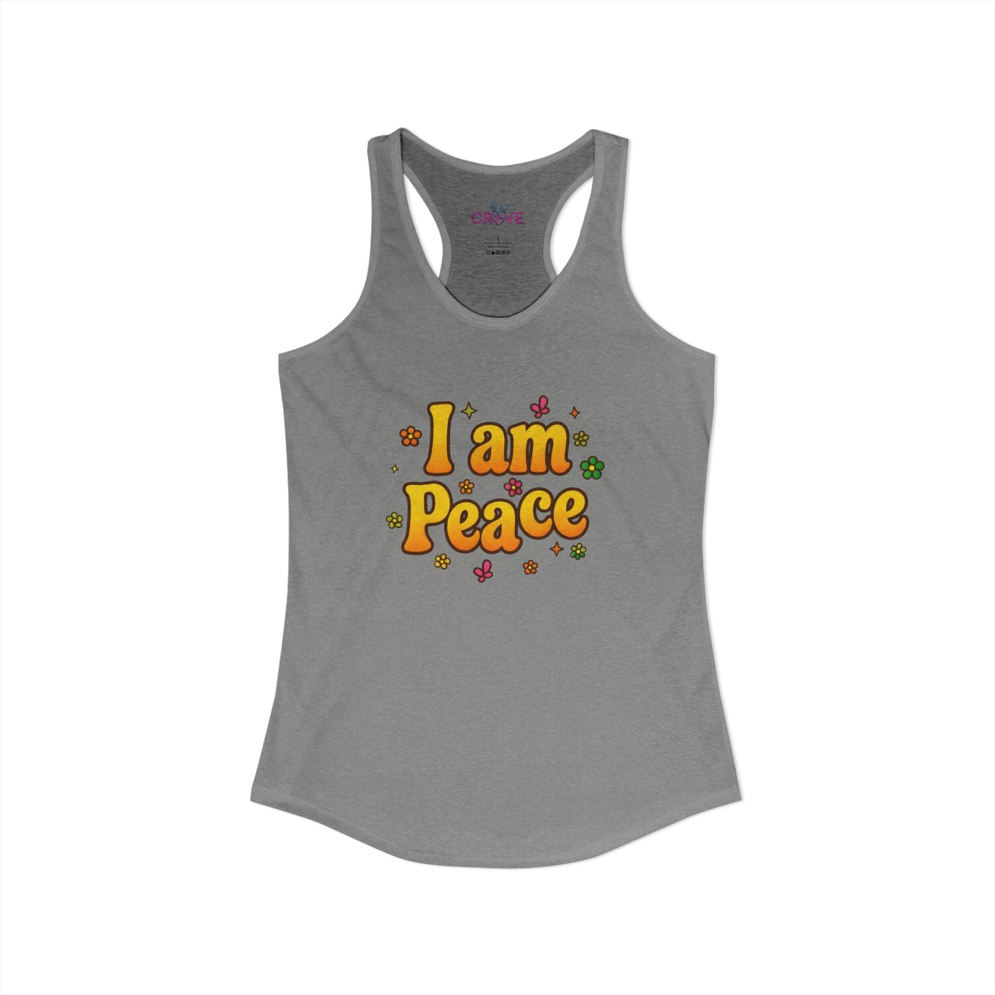 🔥 I'm Peace - Tank top- Groovy Matching Retro Shirt-, bright 70's vibe, Couple shirt