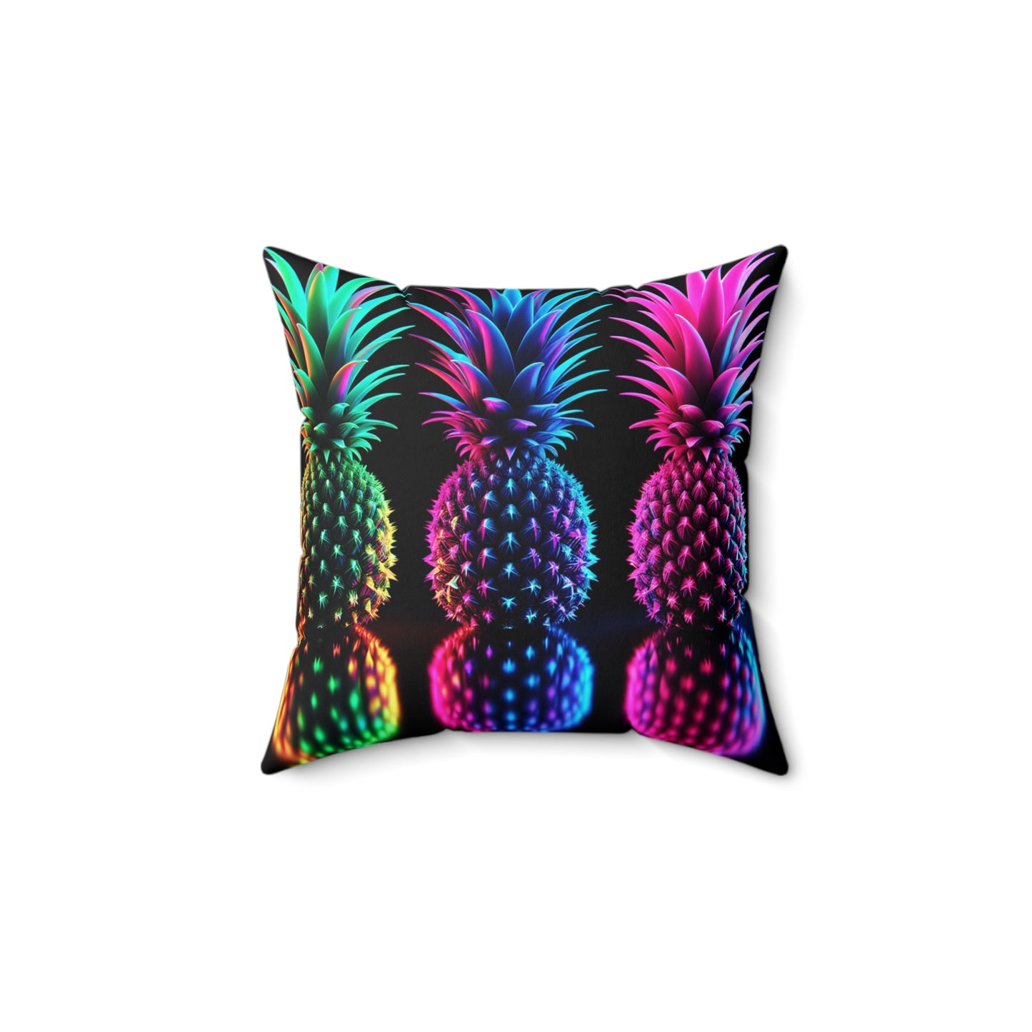 ⚡ Throw Pillow – Neon After Dark 🍍⚡