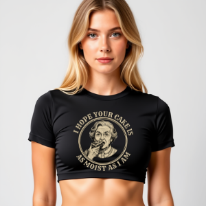 🖤 Second Skin Crop – Snug & Unapologetic