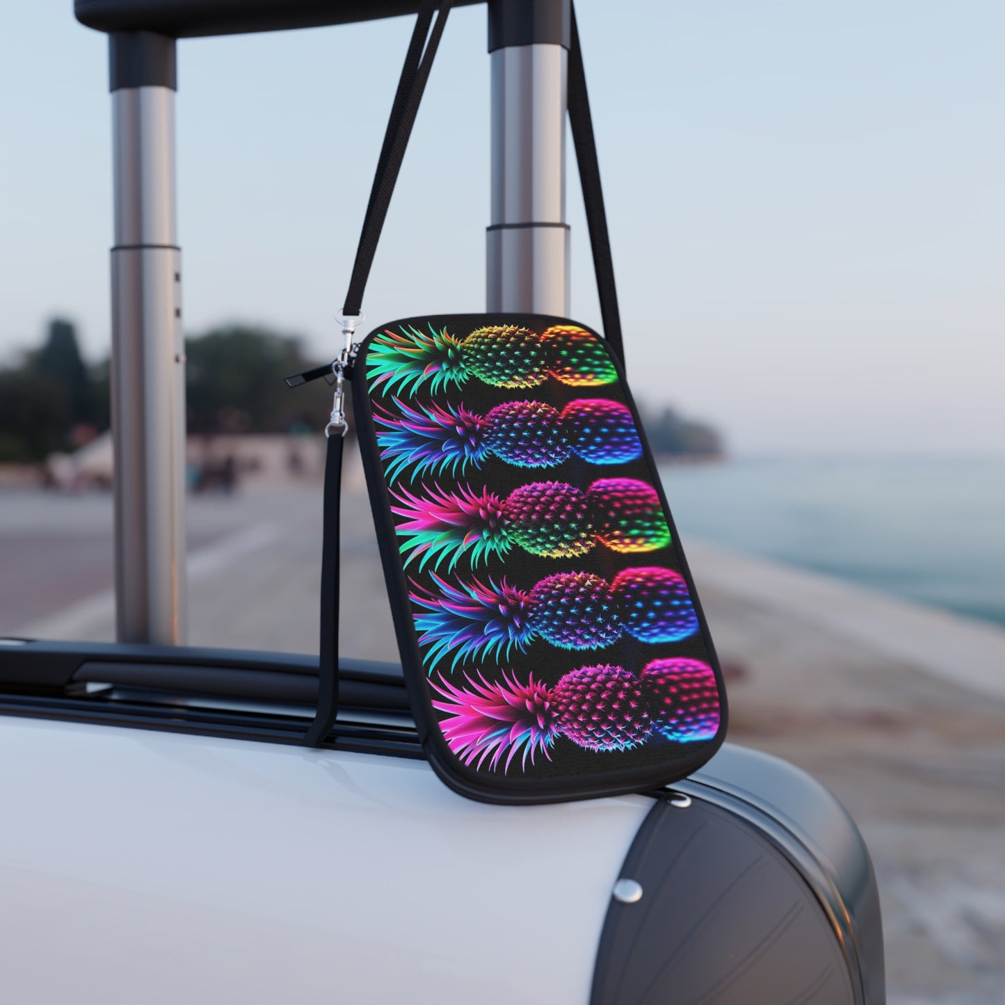 ⚡ Passport Wallet – Neon After Dark 🍍⚡
