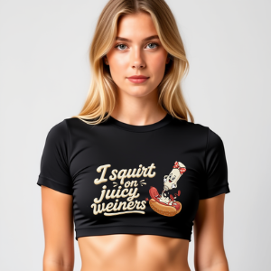 🖤 Second Skin Crop – Snug & Unapologetic