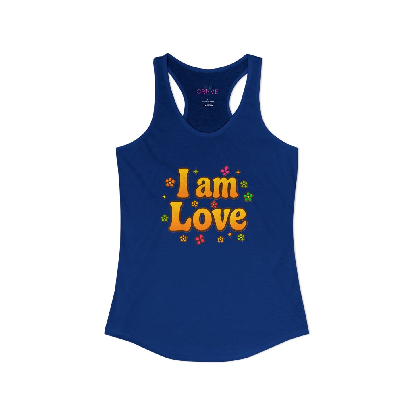 I'm Love - TANK TOP - Groovy Matching Retro Shirt-  bright 70's vibe, Couple shirt