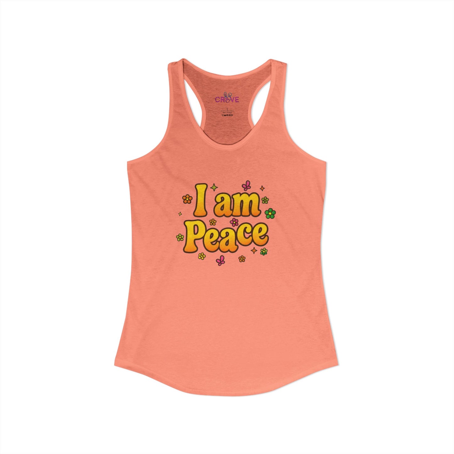 🔥 I'm Peace - Tank top- Groovy Matching Retro Shirt-, bright 70's vibe, Couple shirt