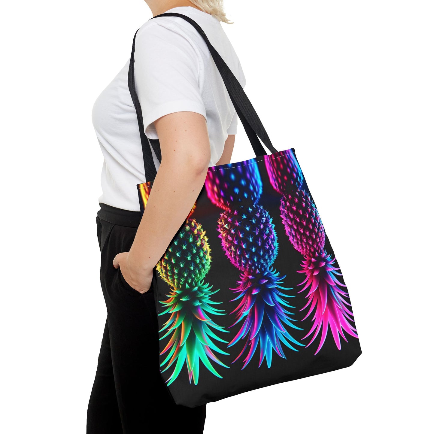 ⚡ Tote Bag – Neon After Dark 🍍⚡