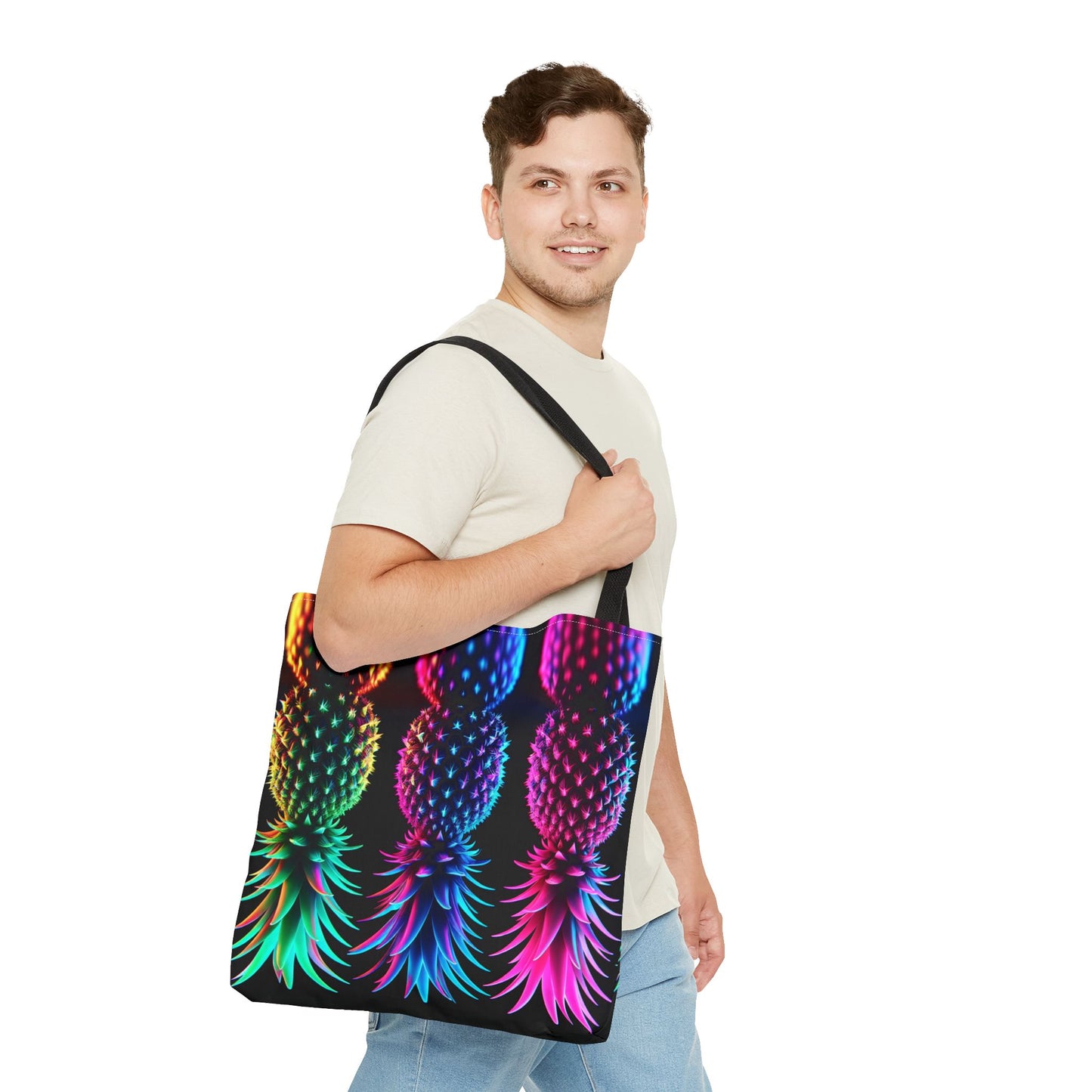 ⚡ Tote Bag – Neon After Dark 🍍⚡