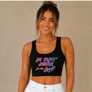 🖤 The Essential Crop Tank — Fitted & Customizable