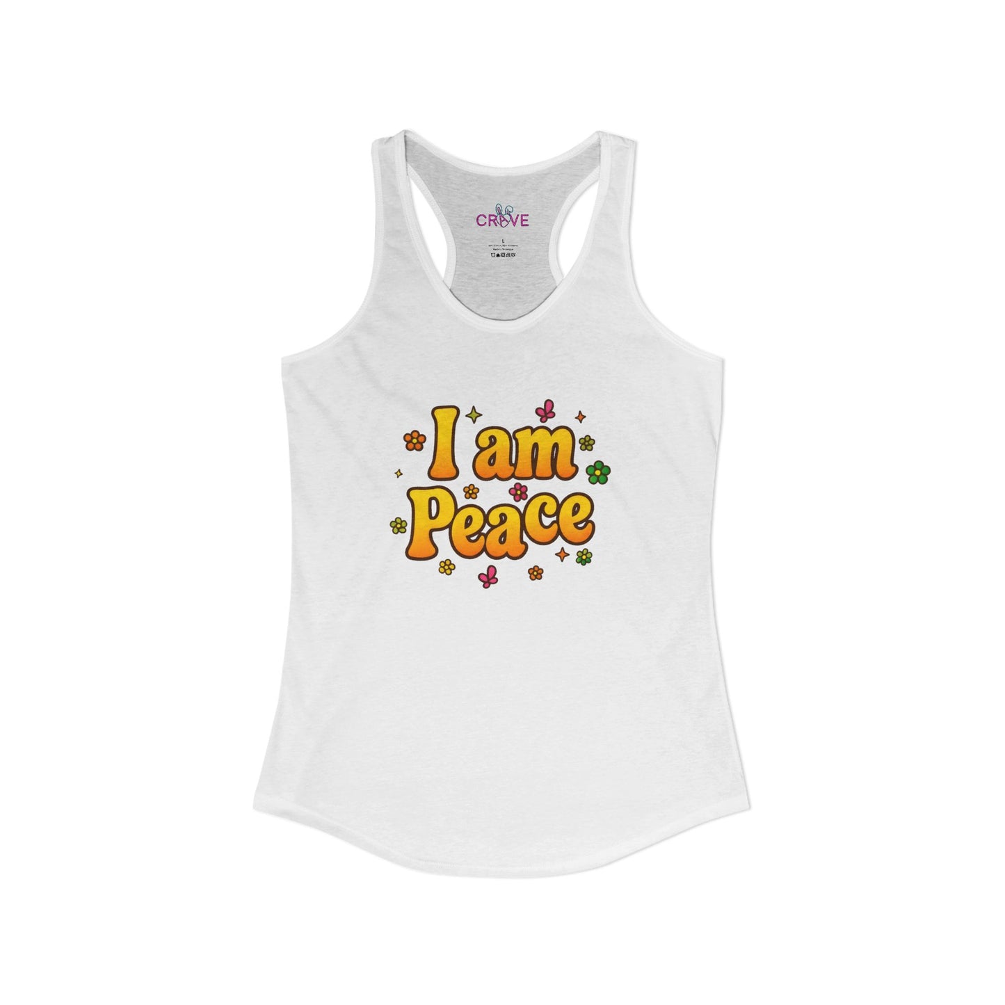 🔥 I'm Peace - Tank top- Groovy Matching Retro Shirt-, bright 70's vibe, Couple shirt