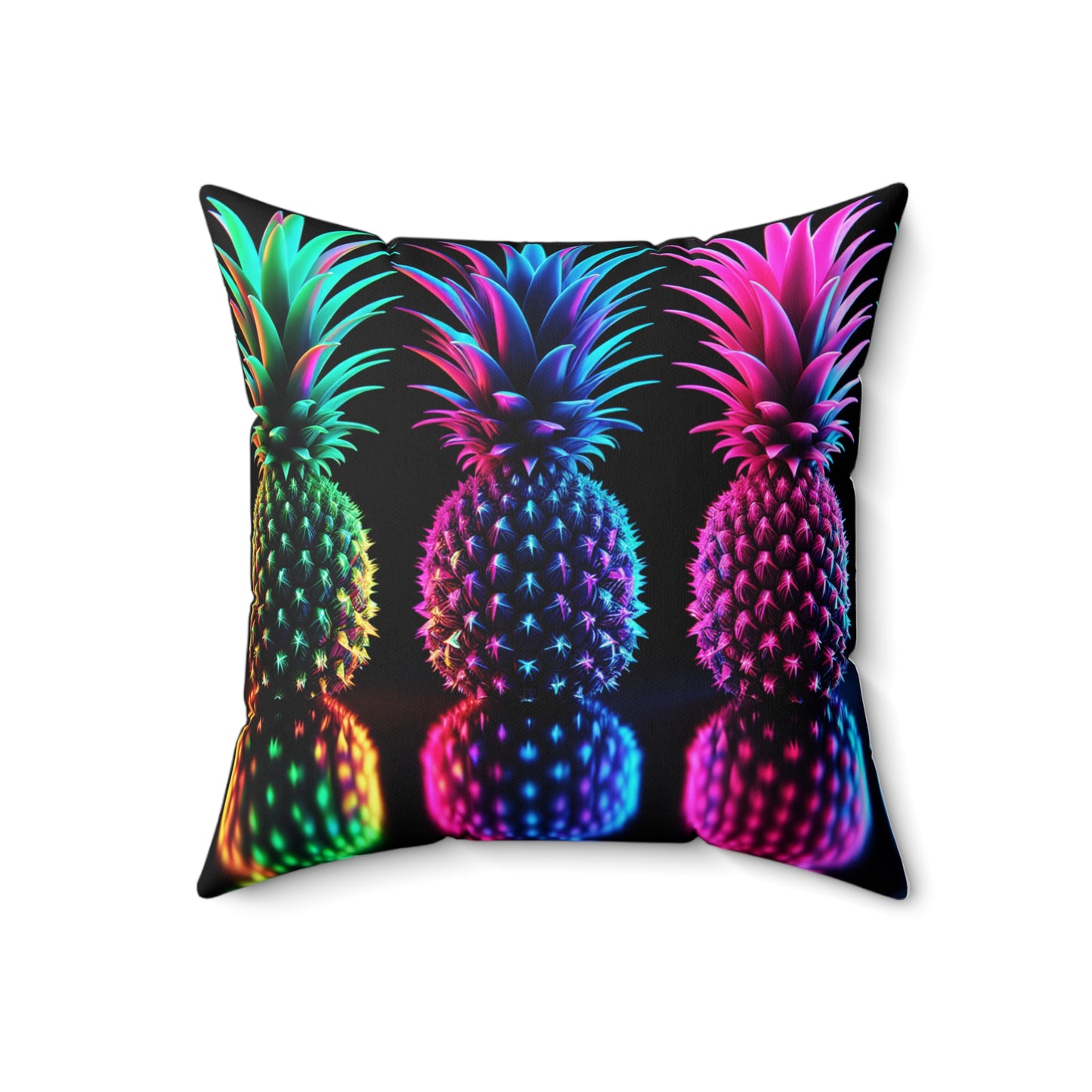 ⚡ Throw Pillow – Neon After Dark 🍍⚡