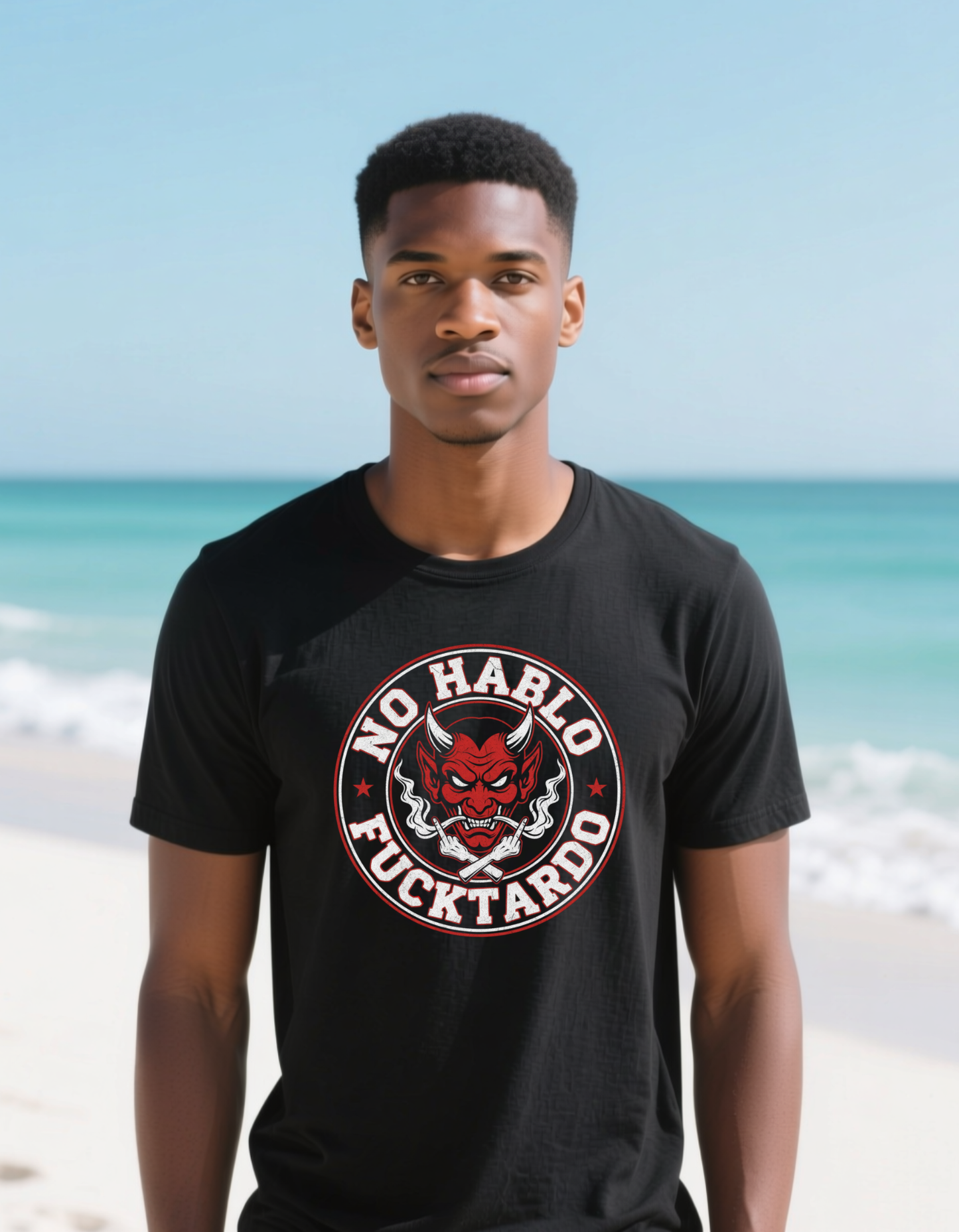 🔥 No Hablo Fucktardo – Devil Mode 😈  Men’s T-Shirt