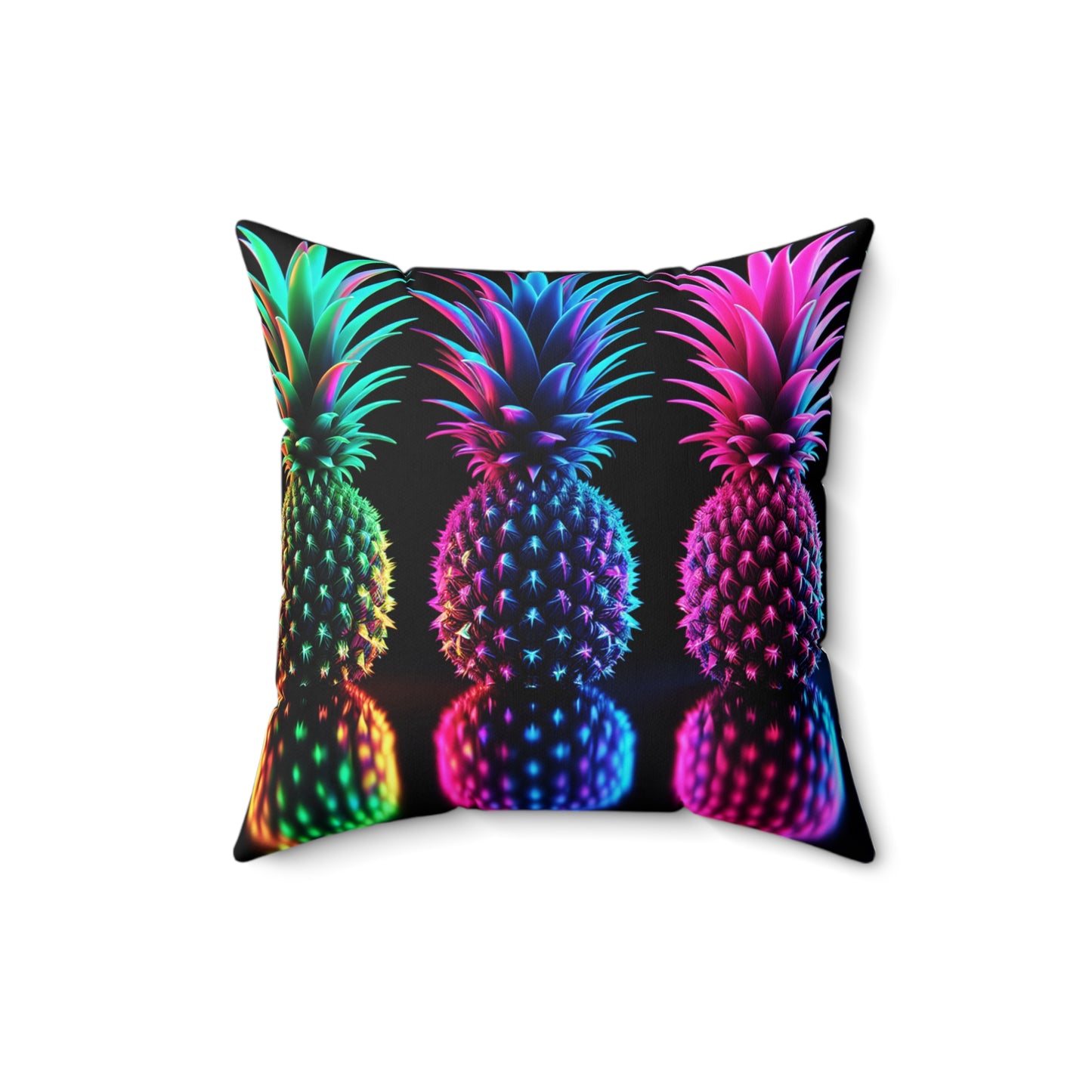 ⚡ Throw Pillow – Neon After Dark 🍍⚡
