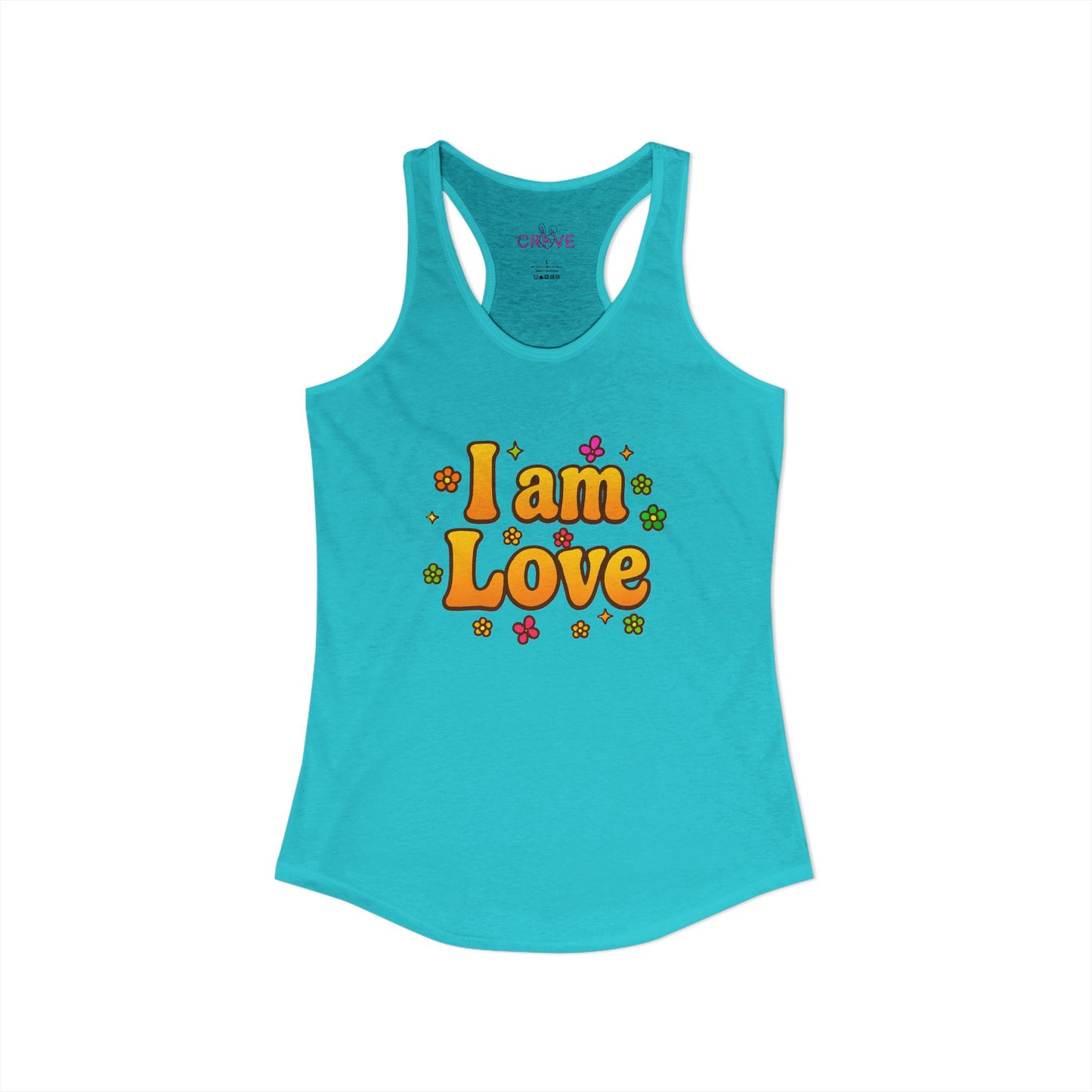 I'm Love - TANK TOP - Groovy Matching Retro Shirt-  bright 70's vibe, Couple shirt