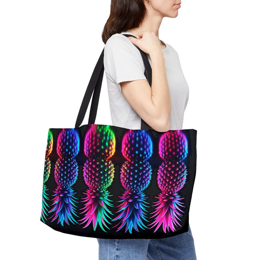 ⚡ Weekender Tote – Neon After Dark 🍍⚡