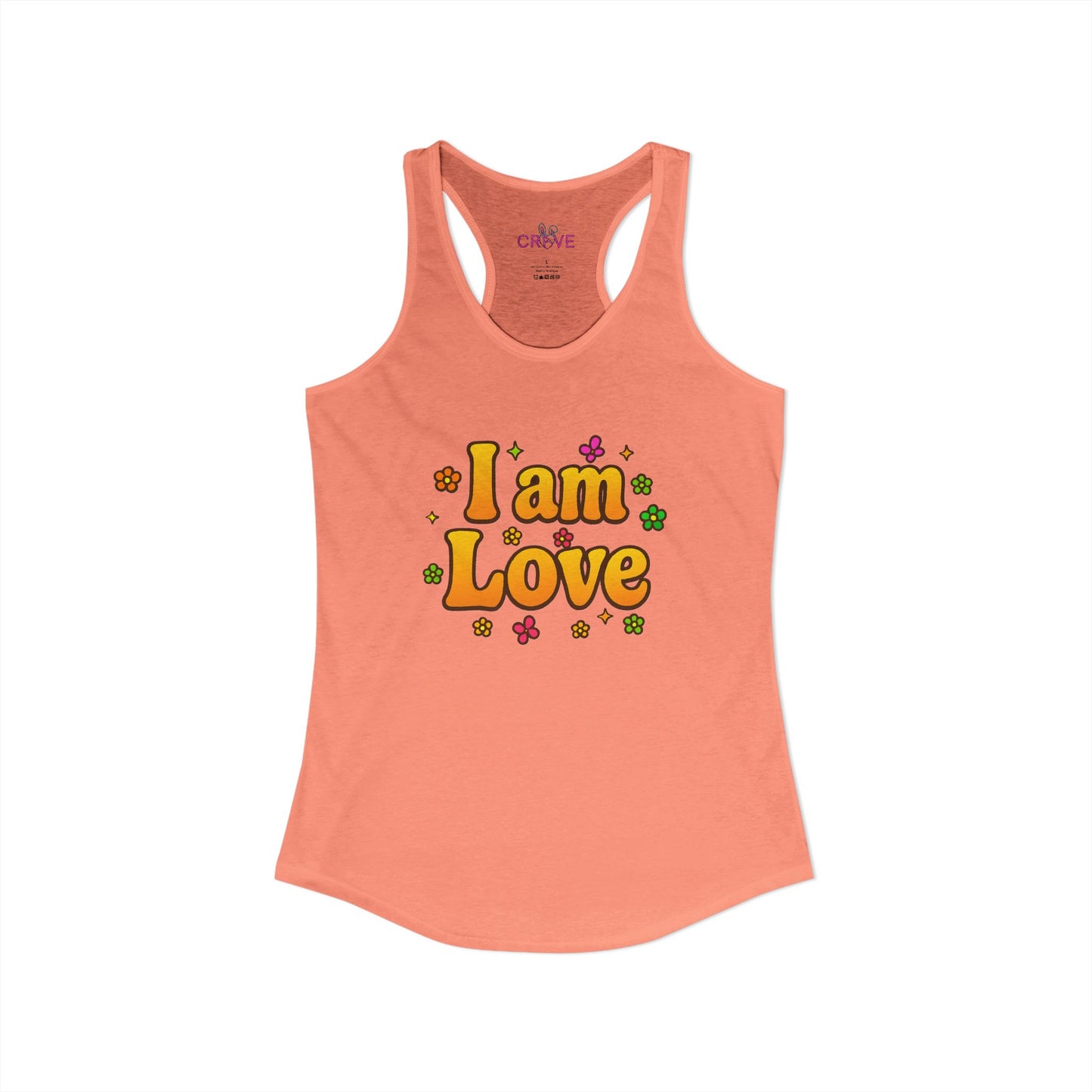 I'm Love - TANK TOP - Groovy Matching Retro Shirt-  bright 70's vibe, Couple shirt