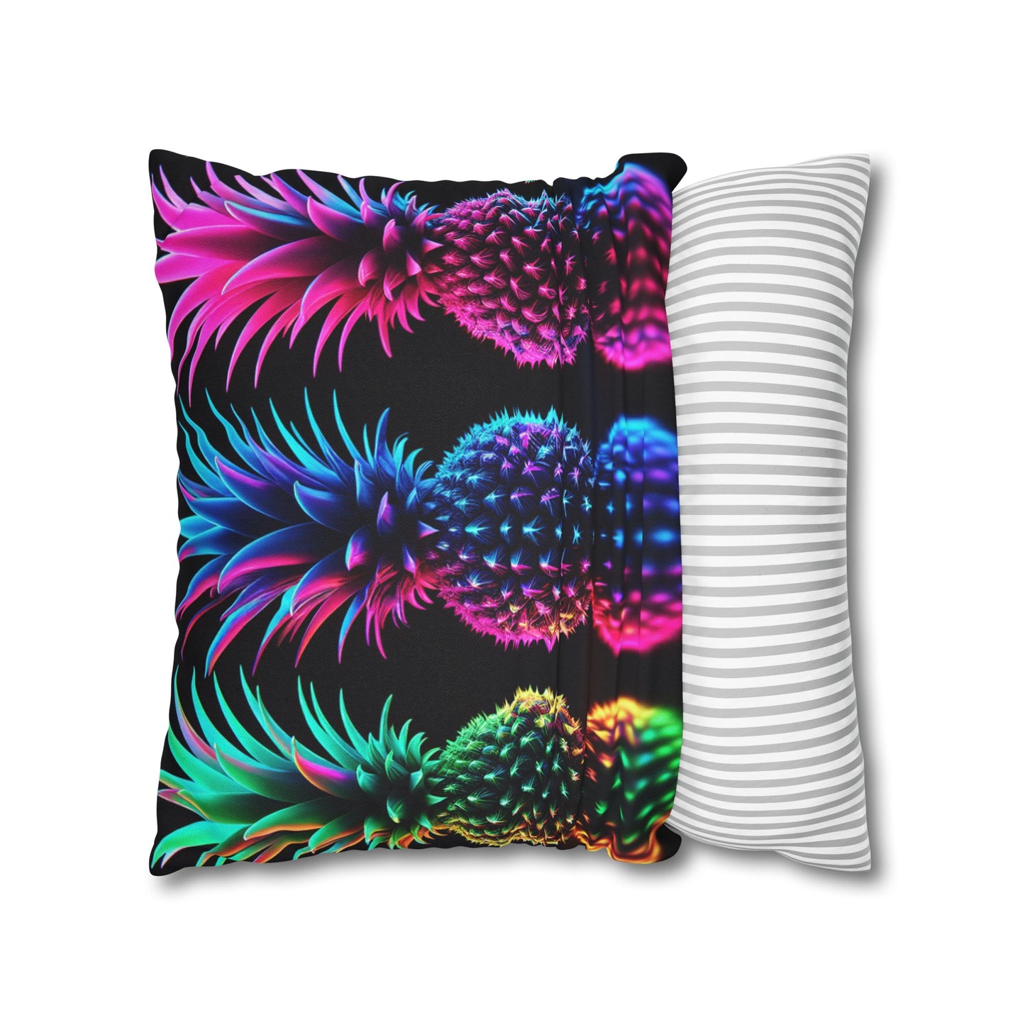 ⚡ Throw Pillow Case– Neon After Dark 🍍⚡