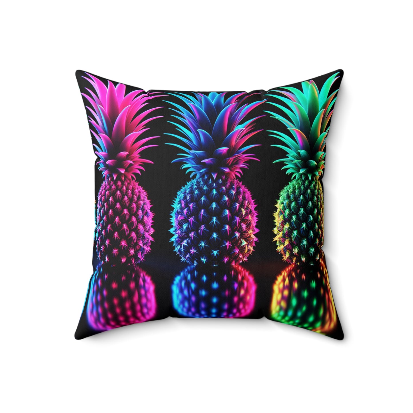 ⚡ Throw Pillow – Neon After Dark 🍍⚡