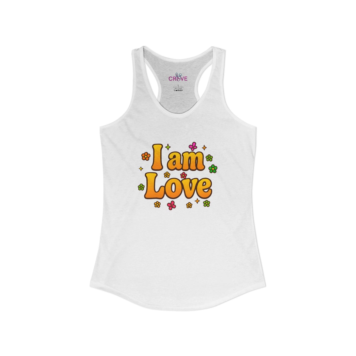 I'm Love - TANK TOP - Groovy Matching Retro Shirt-  bright 70's vibe, Couple shirt