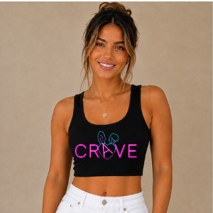 🖤 The Essential Crop Tank — Fitted & Customizable