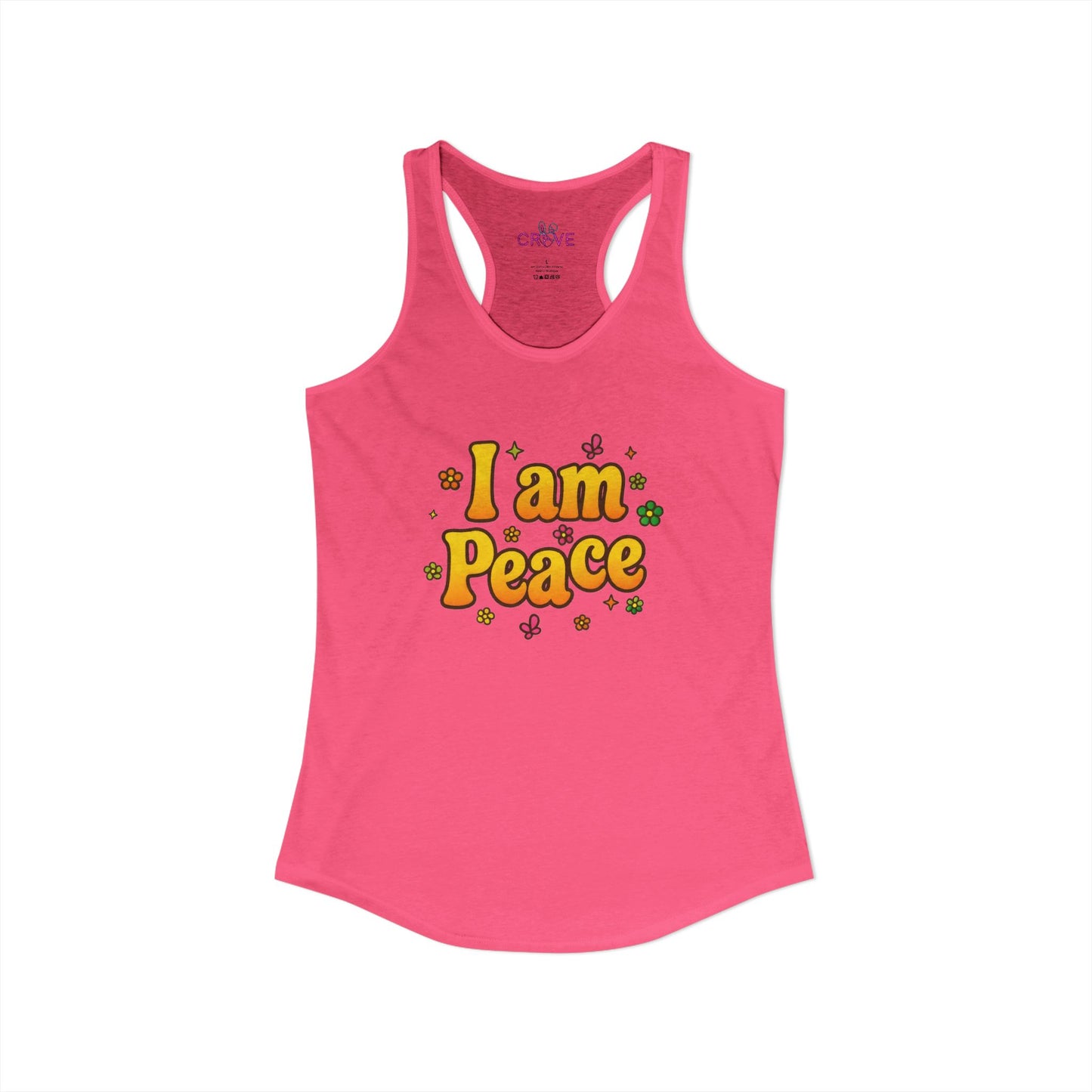 🔥 I'm Peace - Tank top- Groovy Matching Retro Shirt-, bright 70's vibe, Couple shirt