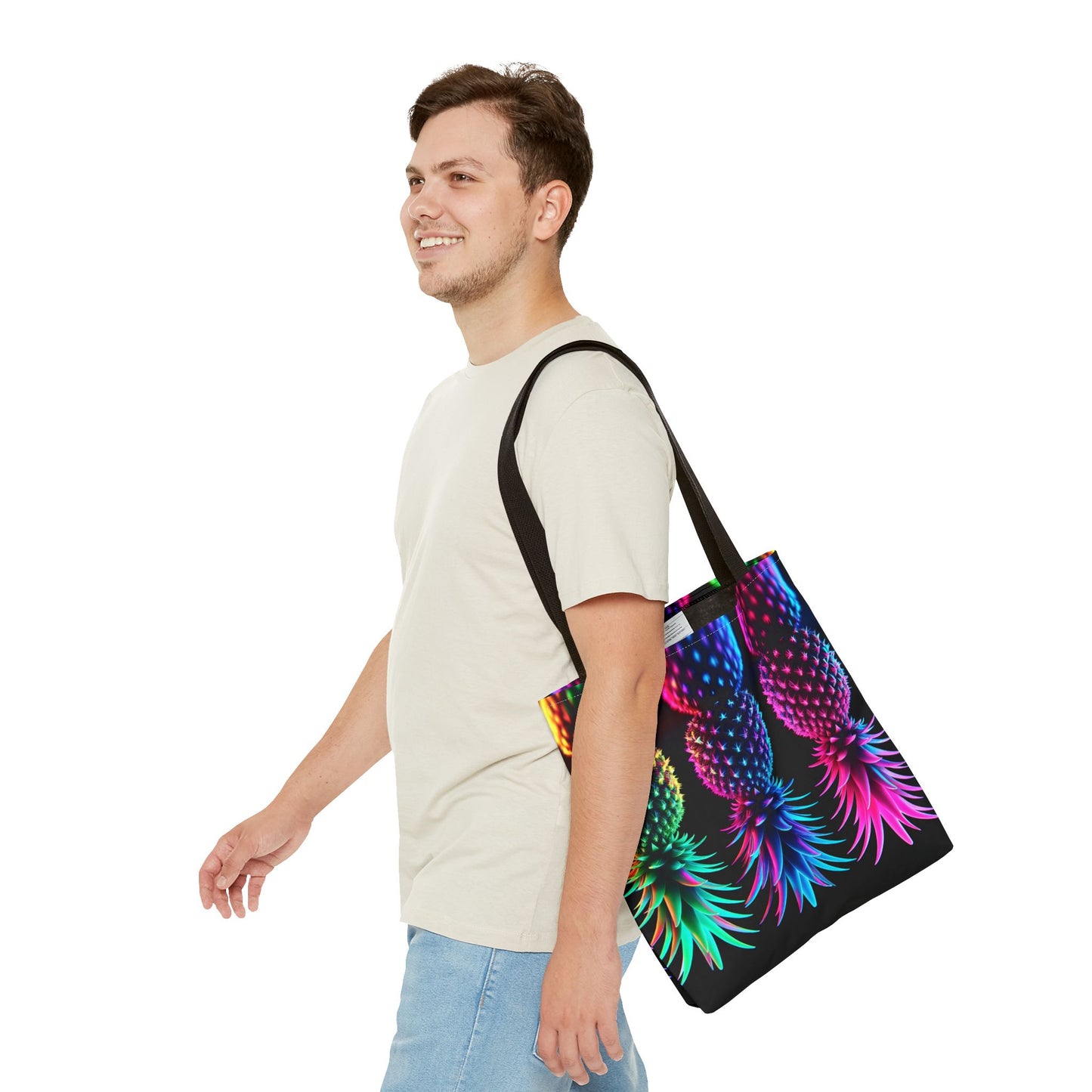 ⚡ Tote Bag – Neon After Dark 🍍⚡