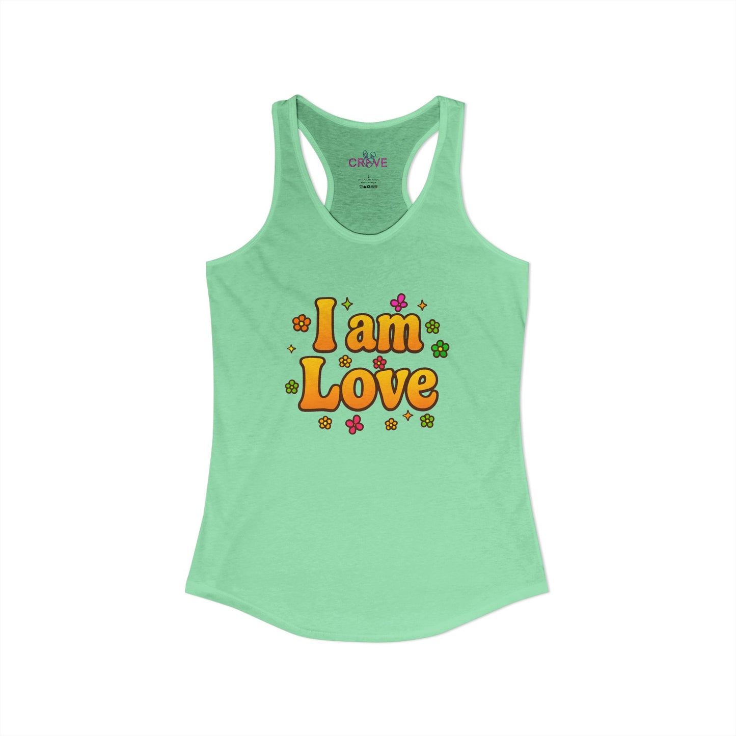 I'm Love - TANK TOP - Groovy Matching Retro Shirt-  bright 70's vibe, Couple shirt