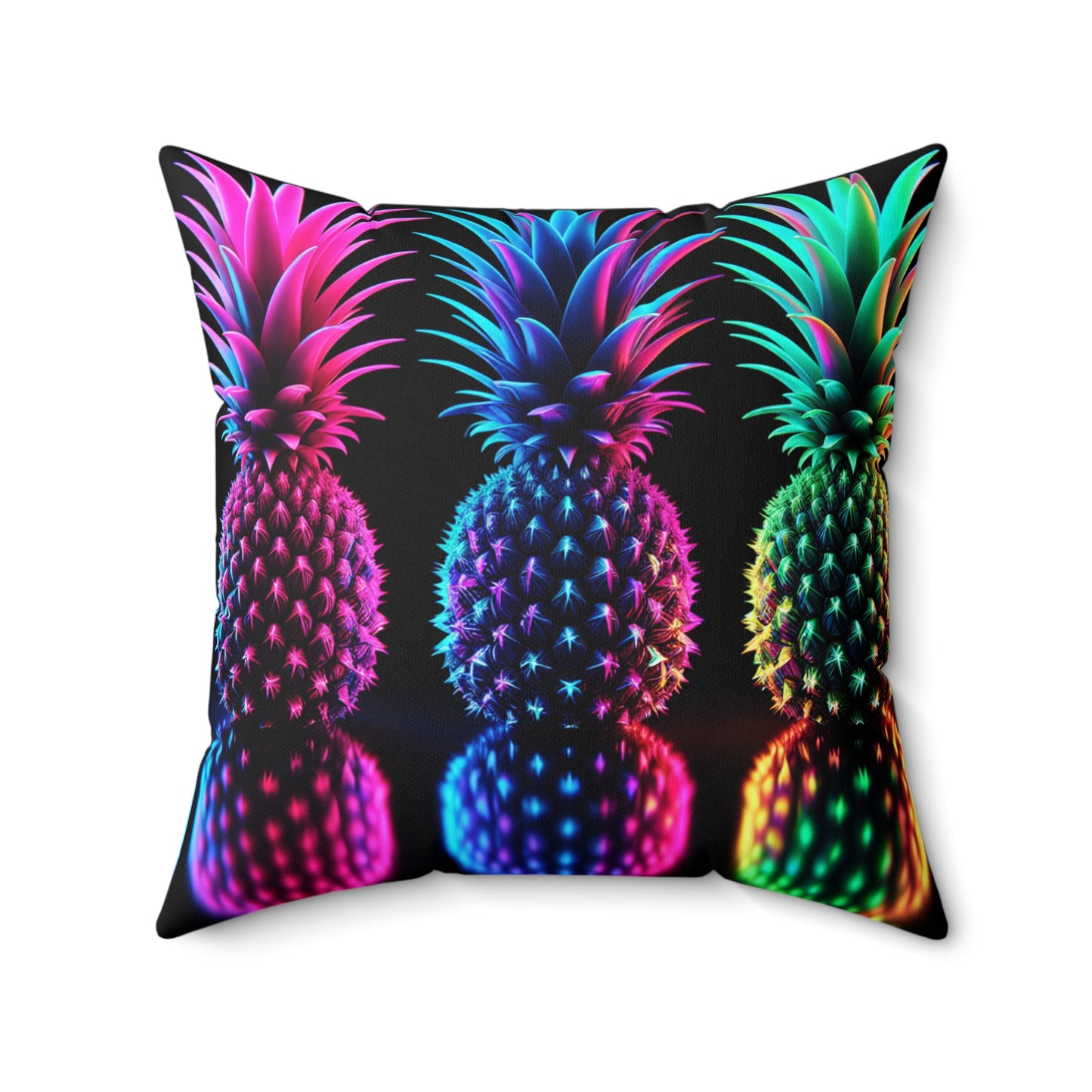 ⚡ Throw Pillow – Neon After Dark 🍍⚡