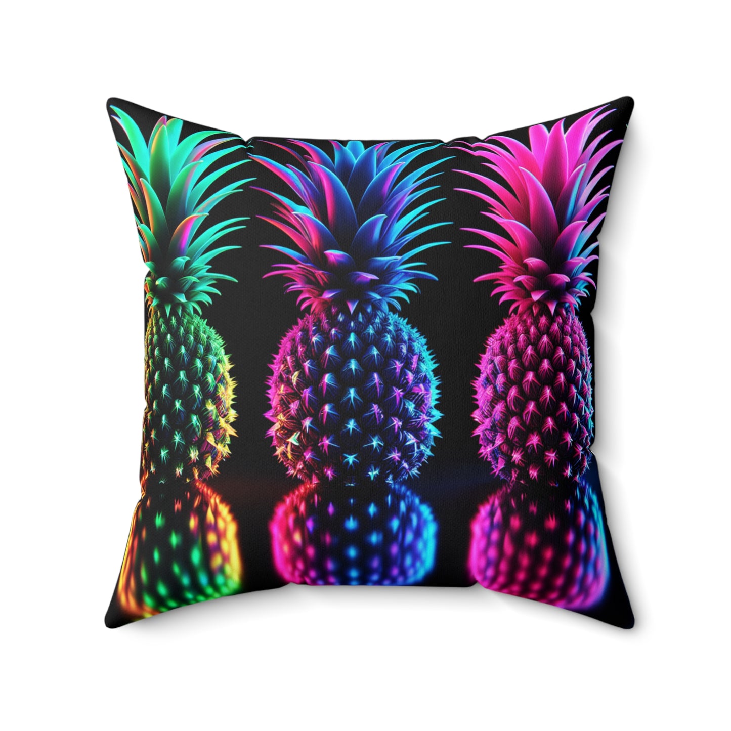 ⚡ Throw Pillow – Neon After Dark 🍍⚡
