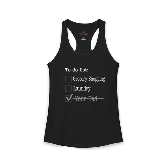 To-Do List - Camiseta sin mangas con espalda cruzada - Edición Prioridades - Tu papá