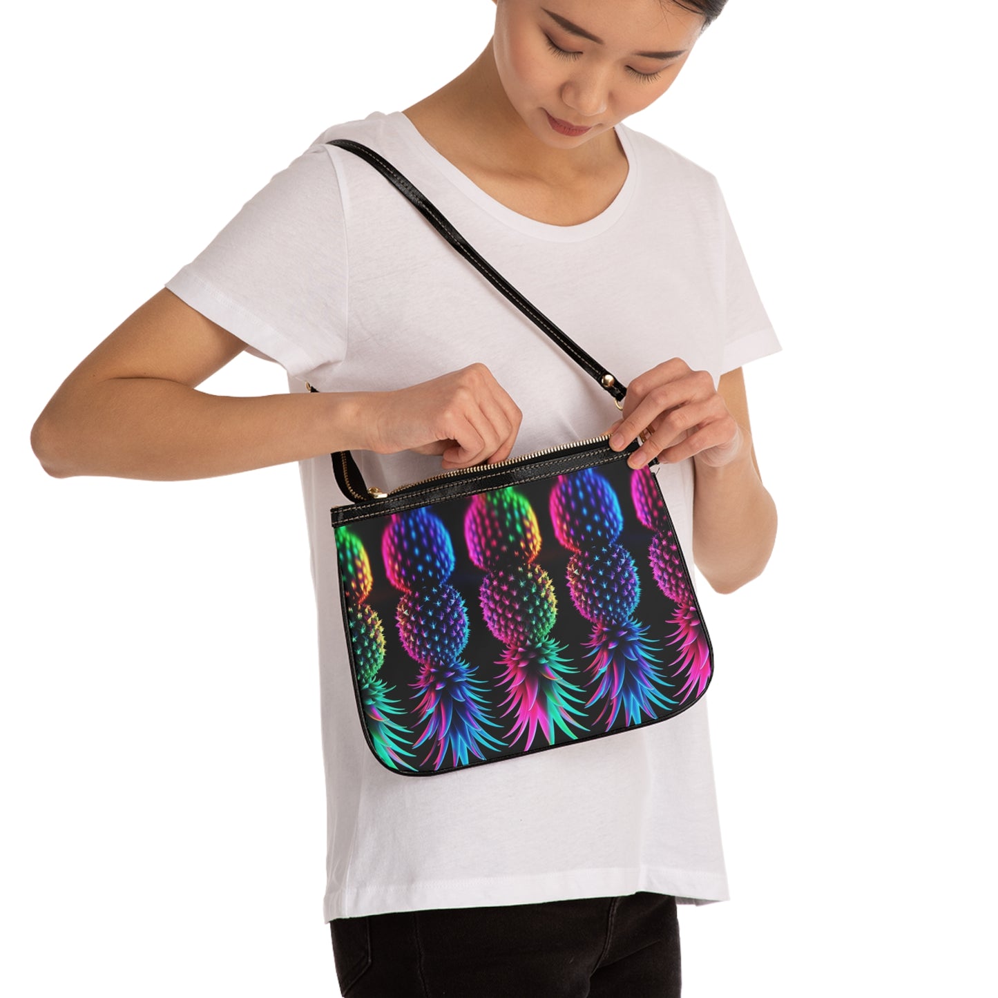 ⚡ Crossbody Bag – Neon After Dark 🍍⚡