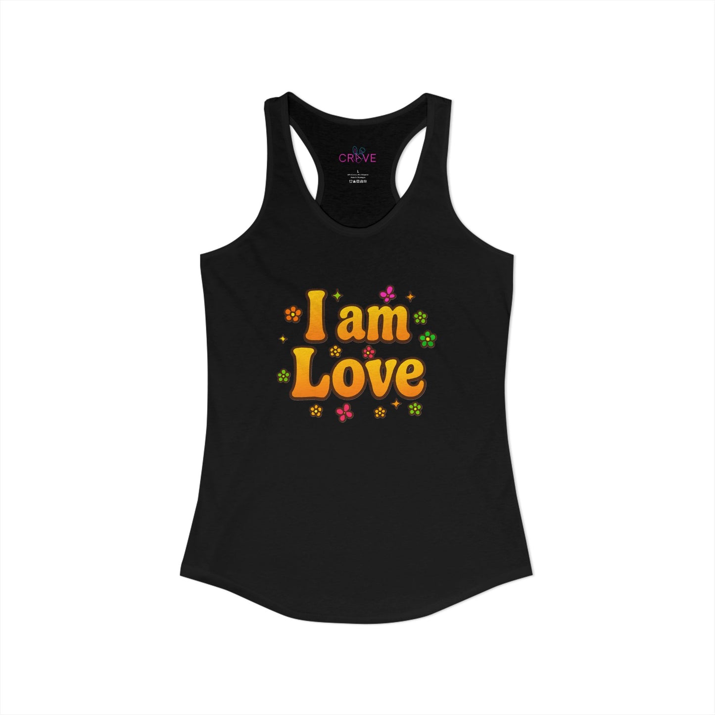 I'm Love - TANK TOP - Groovy Matching Retro Shirt-  bright 70's vibe, Couple shirt