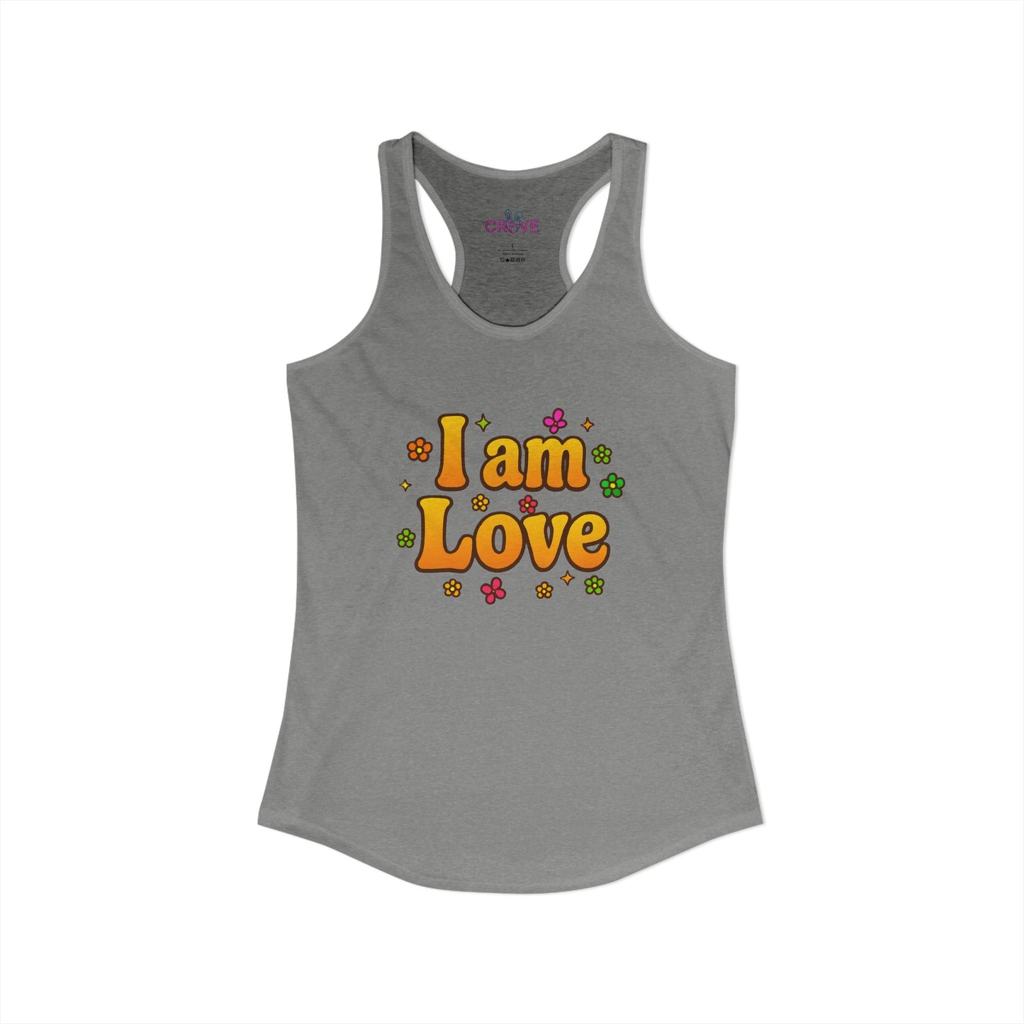 I'm Love - TANK TOP - Groovy Matching Retro Shirt-  bright 70's vibe, Couple shirt
